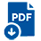 icono de descarga de documento pdf